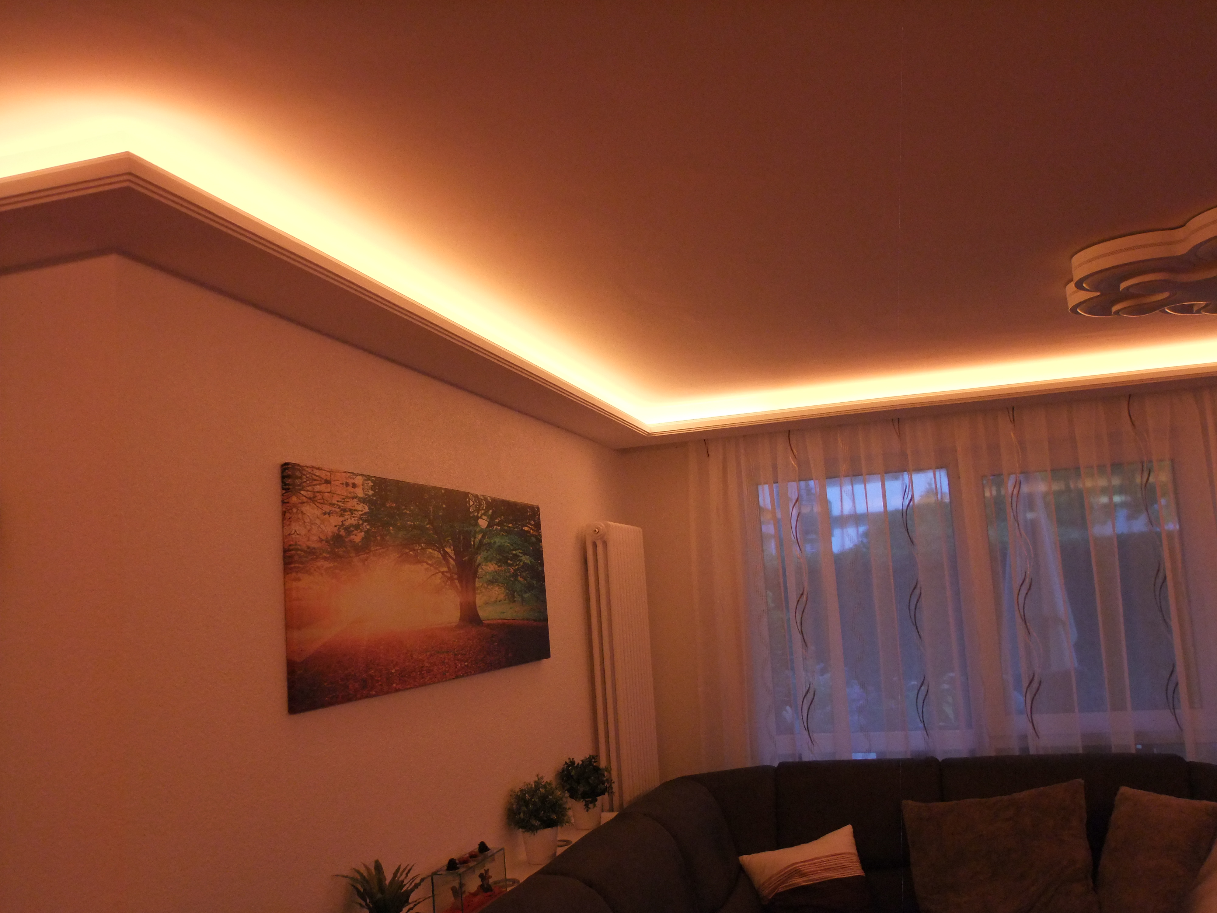 1 meter indirekte beleuchtung led lichtprofile wand & decken ...