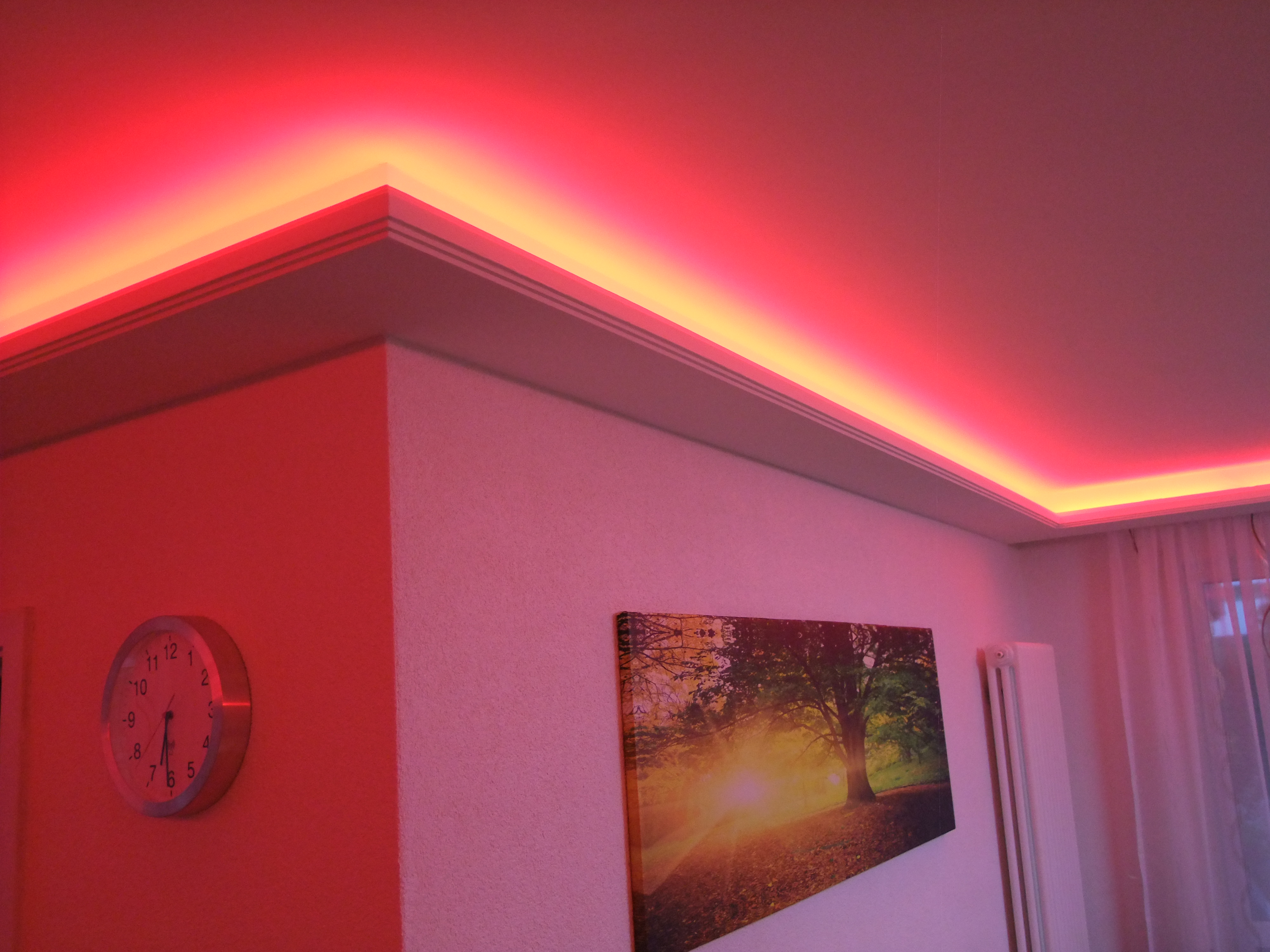 1 meter indirekte beleuchtung led lichtprofile wand & decken ...