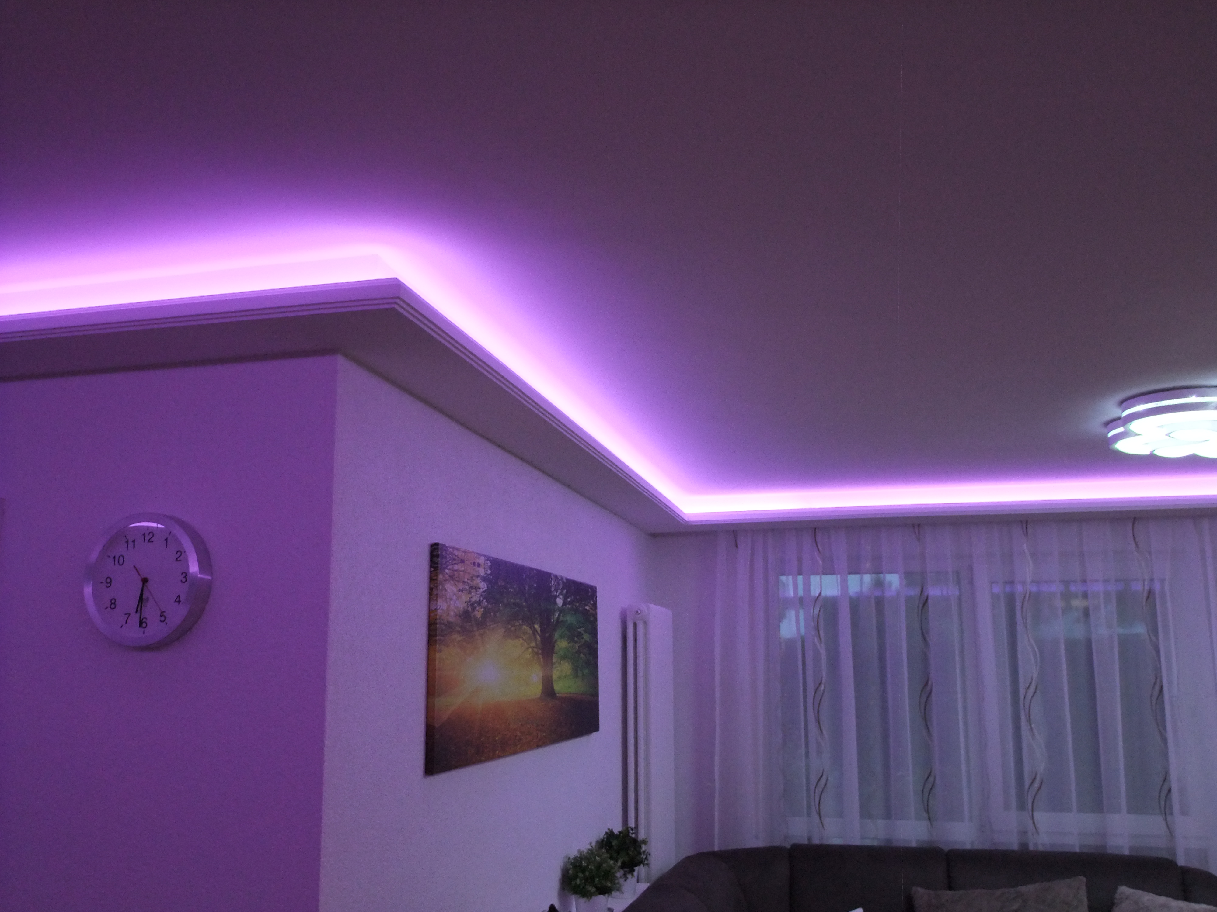 1 meter indirekte beleuchtung led lichtprofile wand & decken ...