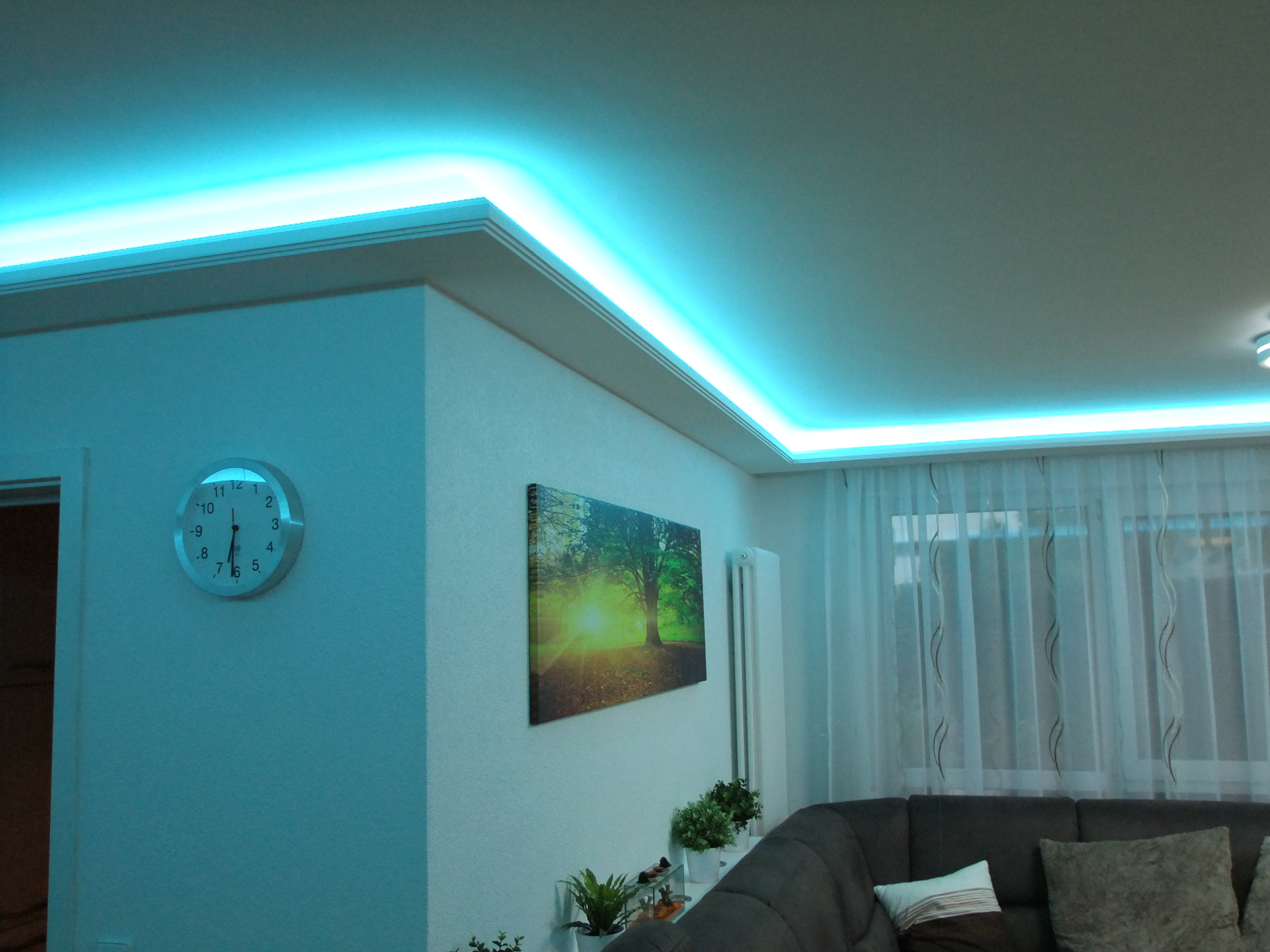 1 meter indirekte beleuchtung led lichtprofile wand & decken ...